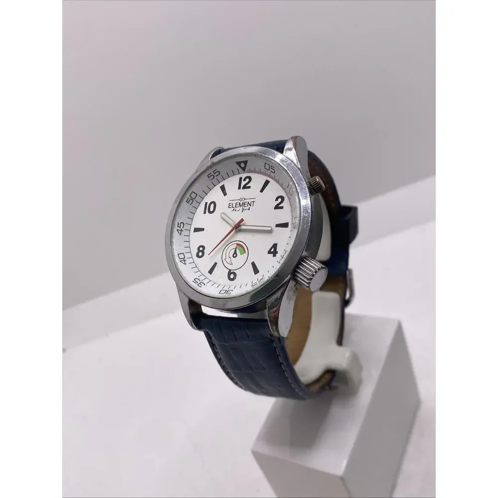 Element New York Mens Watch Works New Battery
